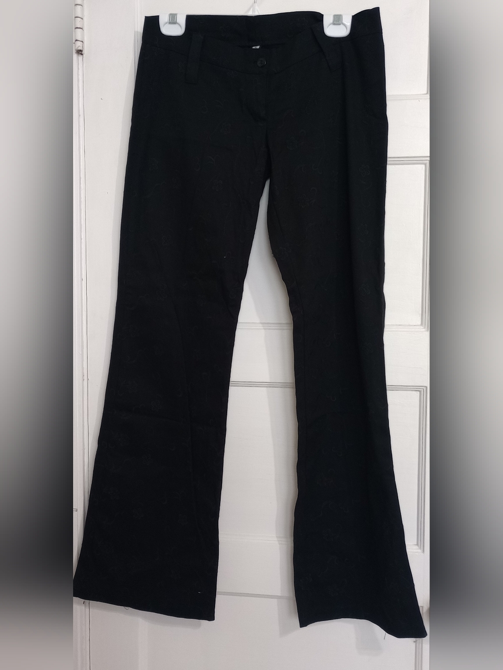 Classic Black Boot-Cut Pants